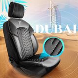 Калъфи за седалки за Kia Rio (III) 2011-2016 DUBAI_ЧЕРЕН 2+3