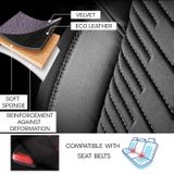 Калъфи за седалки за Kia Picanto (III) 2017-up DUBAI_ЧЕРЕН 2+3