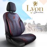 Калъфи за седалки за Citroen Berlingo 1996-2004 LYON_ЧЕРВЕН 2+3