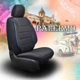 Калъфи за седалки за Volkswagen Golf (V) 2003-2008 PALERMO_Черно-син 2+3