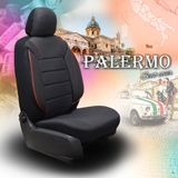 Калъфи за седалки за Seat Ibiza (IV) 2008-2017 PALERMO_Черно-червено 2+3