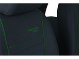 Калъфи за седалки за Kia Rio (II) 2005-2011 TREND LINE - зелено 1+1