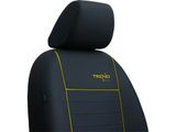 Калъфи за седалки за Kia Picanto (II) 2011-2017 TREND LINE - жълто 1+1