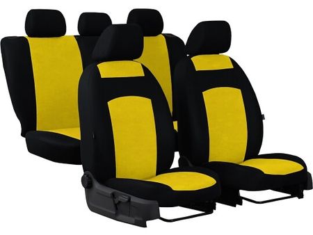 Калъфи за седалки за Fiat Siena  1996-2021 Classic Plus - жълто 2+3