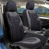 Калъфи за седалки за Hyundai Getz  2002-2011 MONZA_Черно-cив 2+3