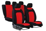 Калъфи за седалки за Kia Carens (II) 2006-2012 CARO червен 2+3