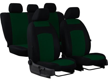 Калъфи за седалки за Kia Rio (II) 2005-2011 Classic Plus - зелено 2+3