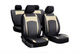 Калъфи за седалки за Kia Rio (III) 2011-2016 Design Leather Бежово 2+3