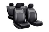 Калъфи за седалки за Kia Rio (III) 2011-2016 Design Leather Сив 2+3