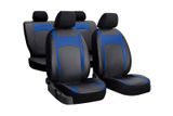 Калъфи за седалки за Kia Rio (IV) 2017-> Design Leather син 2+3