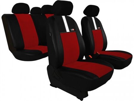 Калъфи за кола за Kia Soul (I)  2008-2013 GT8 - червен 2+3