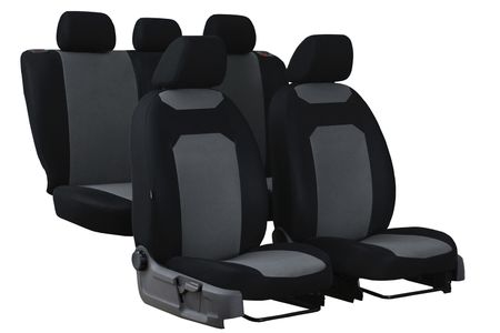 Калъфи за седалки за Kia Sportage (III) 2010-2016 CARO Сив 2+3