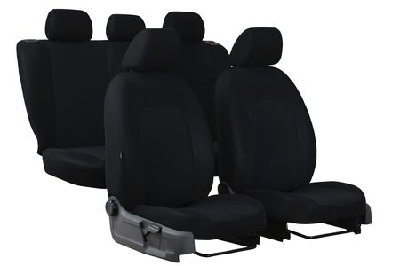Калъфи за седалки за Nissan Note (II) 2013-2016 CARO черен 2+3