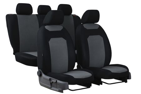 Калъфи за седалки за Seat Toledo (IV) 2012-2018 CARO Сив 2+3