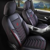 Калъфи за седалки за Volkswagen Golf (VII) 2012-2020 FLORIDA_Черно-червено 2+3