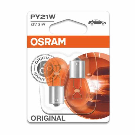 OSRAM 21W 12V BAU15s блистер 2 бр оранжев