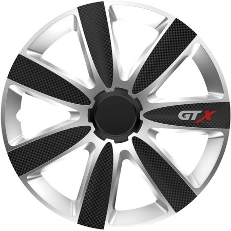 Тасове Nissan GTX Carbon 16" Black & Silver 4 броя