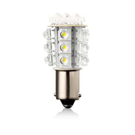 LED крушка G18 червена 12V 5W BA15S VECTA