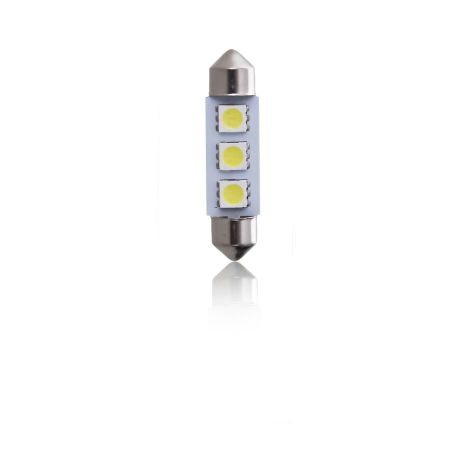 Крушка T11 39 мм FESTOON 3LED C5W бяла 12V